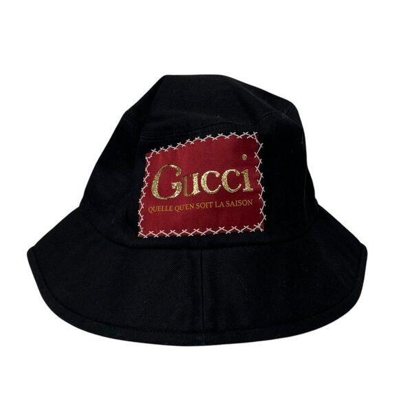 Gucci Black and Red Bucket Hat - Picture 2 of 10